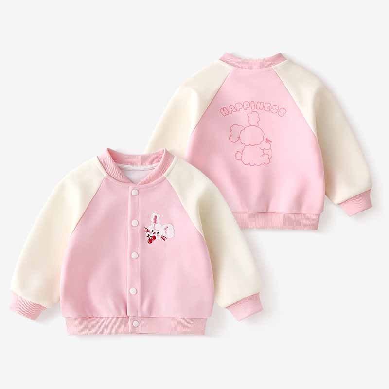 Kids Toddler Boys Girls Spring Autumn Casual Cute Cartoon Print Long Sleeve Coat