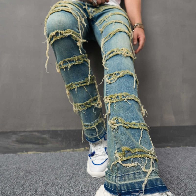 Men Fashion Casual Loose Street Tide Jeans