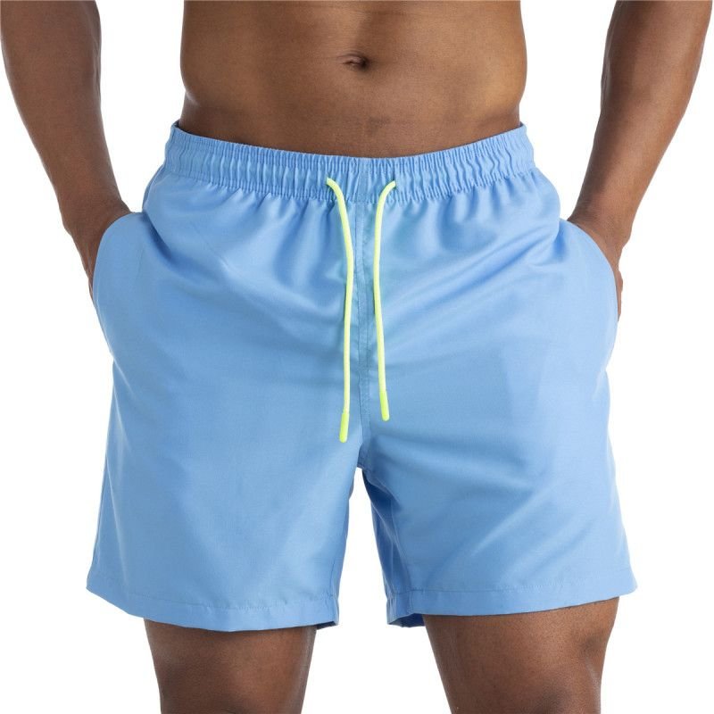 Men Casual Shorts Summer Beach Pants Breathable Lotus Leaf Water-Repellent Sports Casual Shorts