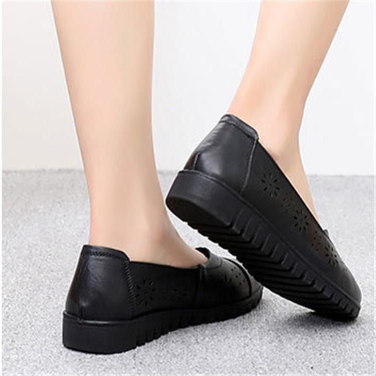 Size:4.5-10 Women Causal Slip On Hollow Out Carving Loafers