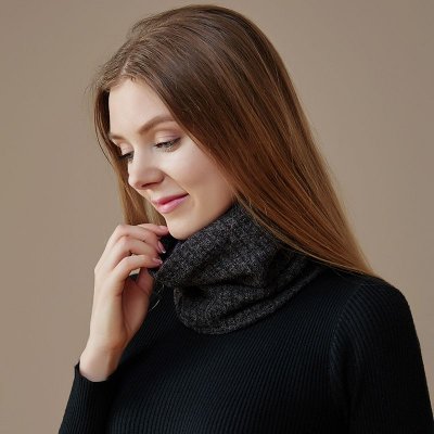 Autumn Winter Neutral Warm Thickened Cold-Proof Knitted Scarf