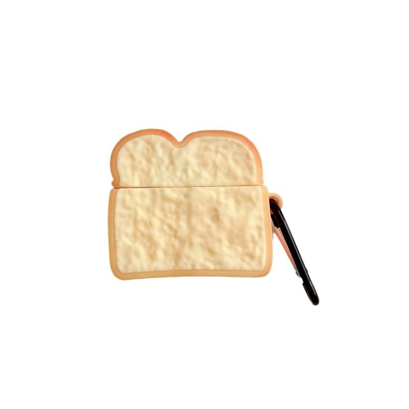 Cartoon Fun Simulation Toast Bread Apple Headset Protective Case