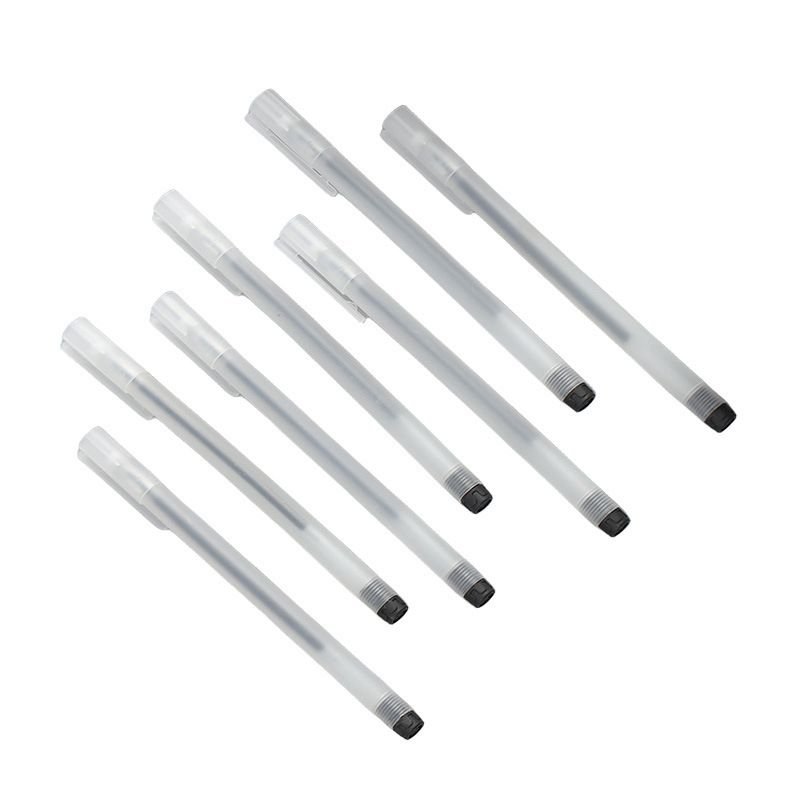 Transparent Frosted Rod Carbon Pen Small White Rod Neutral Pen