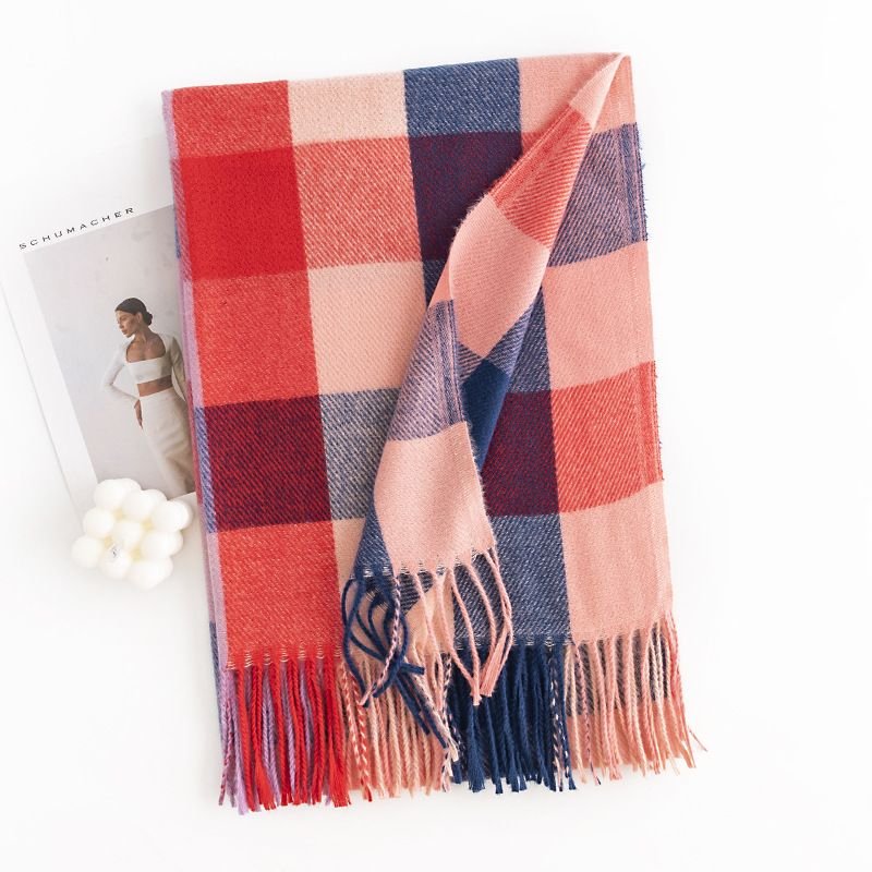 Autumn Winter Women Fashion Warm Cold-Proof Cashmere Scarf