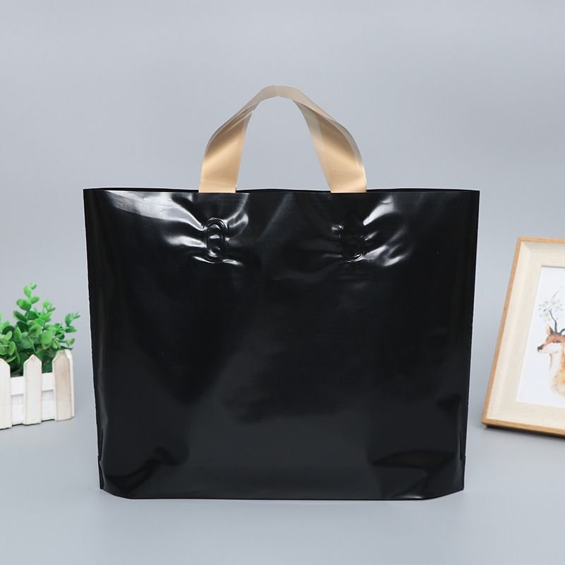 Fashion Solid Color Large Capacity Clothing Packaging Plastic Shopping Bag