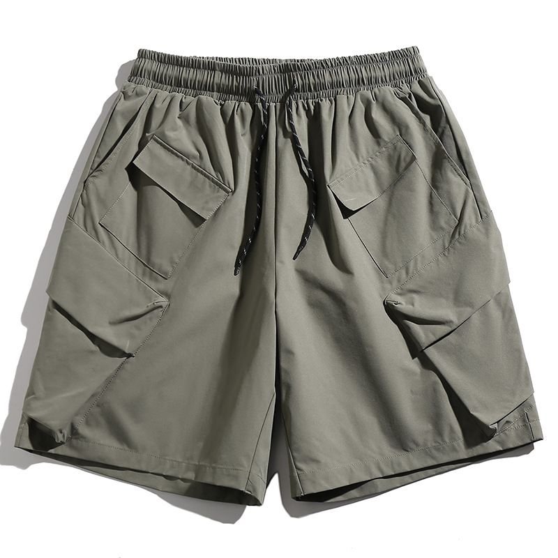 Men Summer Fashion Casual Basic Solid Color Sports Shorts