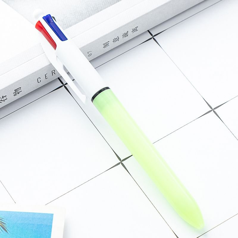 Student Stationery Multicolor Press Pen Four-In-One Plastic Ballpoint Pen