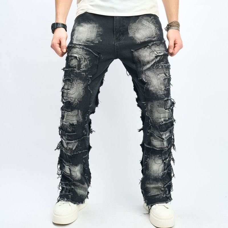 Men Fashion Casual Loose Street Tide Jeans