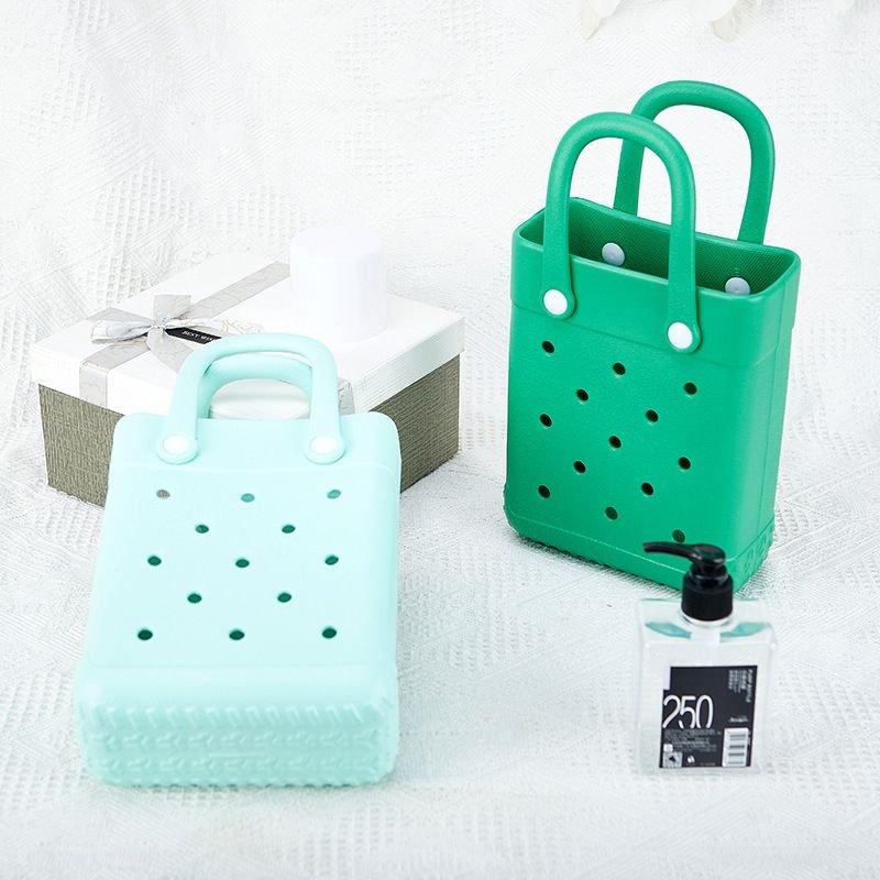 Fashion Solid Color EVA Mini Hole Tote Bag